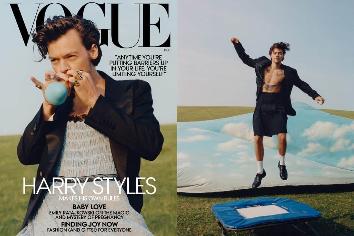 HARRY STYLES BECOMES THE FIRST MAN TO STAR ON VOGUE’S COVER IN 127 YEARS