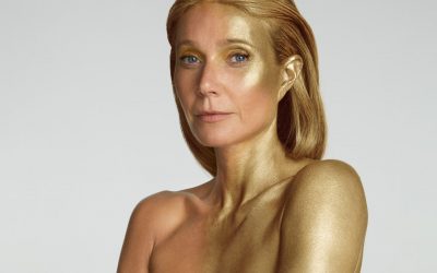 Gwyneth Paltrow Celebrates Her 50th Birthday Painted Gold And Nude