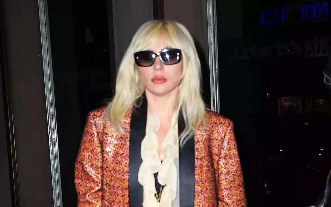 Lady Gaga Debuted a Brand New Platinum Blonde Shag Haircut